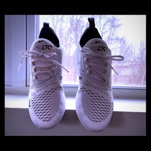 All white air max 270 size 8